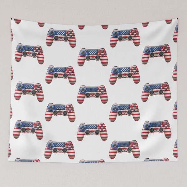 Item preview, American Flag Gamer 4th of July Video Games USA Patriotic designed and sold by smartrocket.