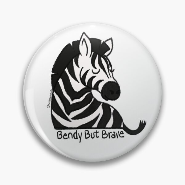Item preview, Bendy But Brave Zebra Illustration EDS AWARENESS designed and sold by st4rlitmoon.