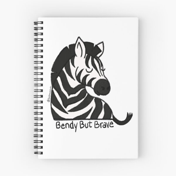 Item preview, Bendy But Brave Zebra Illustration EDS AWARENESS designed and sold by st4rlitmoon.