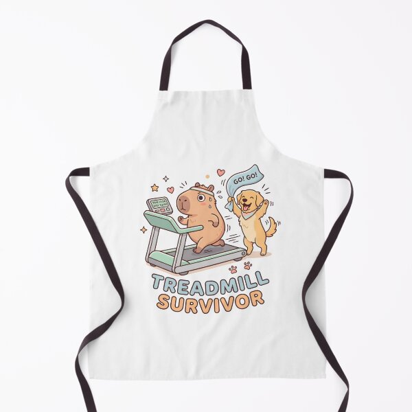 Item preview, Treadmill Survivor Capybara And Dog Workout designed and sold by laughingshirts.
