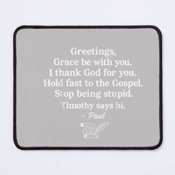 Item preview, Greetings Grace Be with You I Thank God for You Holding Fast designed and sold by MabelWells.