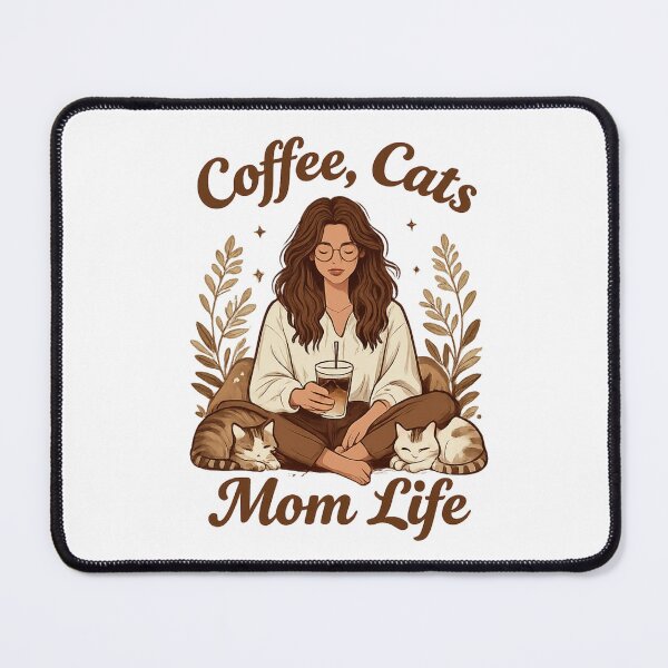 Item preview, Coffee, Cats, Mom Life designed and sold by LuloCreative.