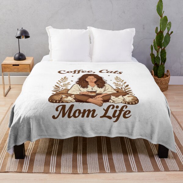 Item preview, Coffee, Cats, Mom Life designed and sold by LuloCreative.
