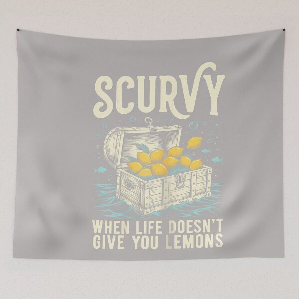 Item preview, Scurvy When Life Doesn't Give You Lemons Funny Pirate Dad_2 designed and sold by GreggRoss.