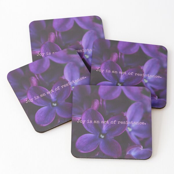 Item preview, Deep purple lilac flowers joy is resistance  designed and sold by AutumSasala.
