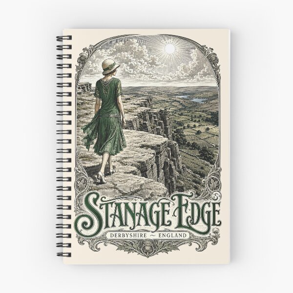Item preview, Stanage Edge, Derbyshire, England [Wood Engraving] designed and sold by elektronen.