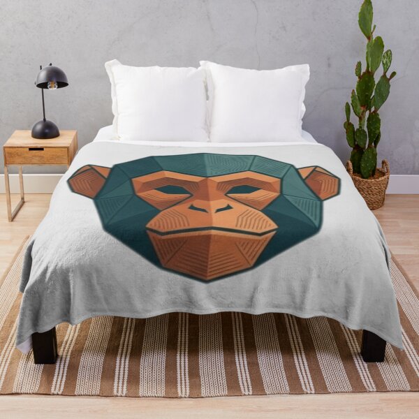 Item preview, Geometric Monkey Mask – Urban Style Sweatshirt for Creative Youth designed and sold by bsbd-action.