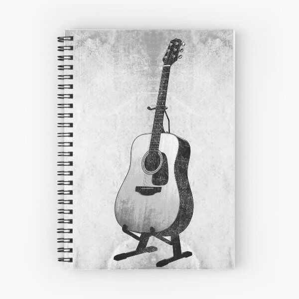 Item preview, Vintage Acoustic Guitar Dark Music Folk Art Stand designed and sold by Ghoul Enterprises.