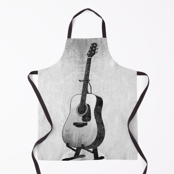 Item preview, Vintage Acoustic Guitar Dark Music Folk Art Stand designed and sold by Ghoul Enterprises.