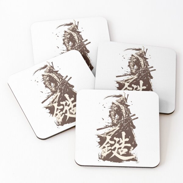Item preview, Samurai Spirit Japanese Warrior Art | Vintage Ink Brush Samurai | Bushido Kanji Design designed and sold by Dyan4.