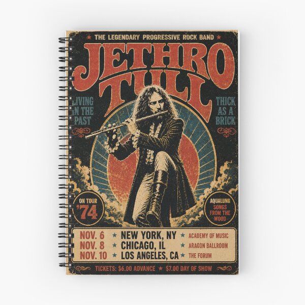 Item preview, Jethro Tull 1974 Tour Poster Living in The Past designed and sold by lecheston91.