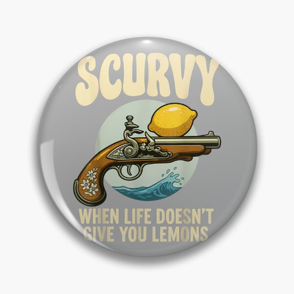 Item preview, Scurvy When Life Doesn't Give You Lemons Funny Pirate Dad designed and sold by GreggRoss.