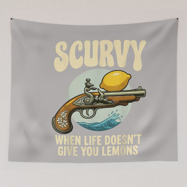 Item preview, Scurvy When Life Doesn't Give You Lemons Funny Pirate Dad designed and sold by GreggRoss.
