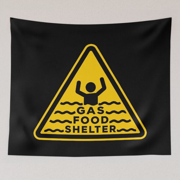 Item preview, Gas Food Shelter - Yellow designed and sold by Eclectic Eye Creations.