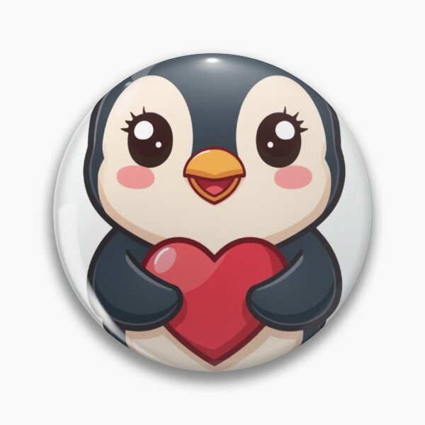 Item preview, Adorable Penguin Holding Red Heart designed and sold by redblink store.