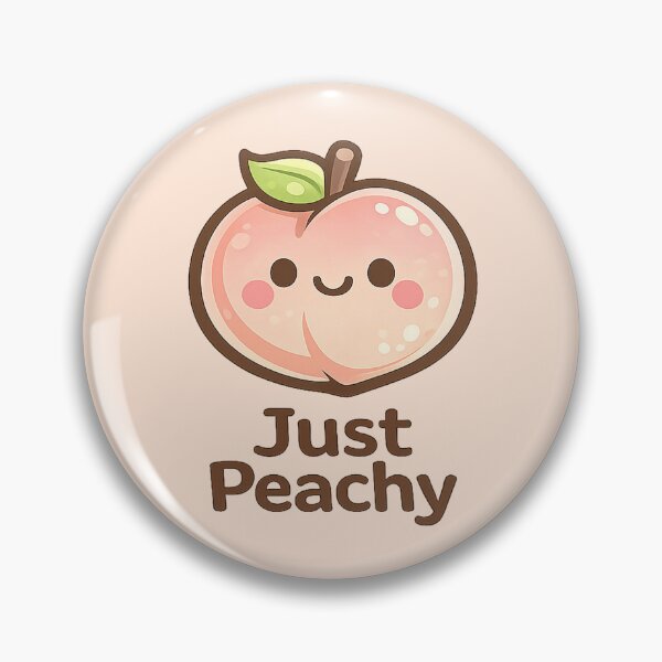 Item preview, Cute Peach Character — Just Peachy designed and sold by DreamMachine69.