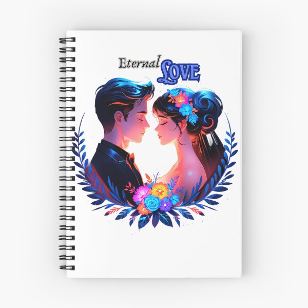 Item preview, Eternal Love – Romantic Floral Couple Neon Art designed and sold by IMuDesigner.