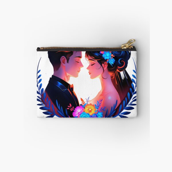 Item preview, Eternal Love – Romantic Floral Couple Neon Art designed and sold by IMuDesigner.