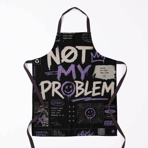 Item preview, Not My Problem Aesthetic Typography Design | Purple Grunge Motivation Quote Streetwear Graphic designed and sold by NBT-NOVA.