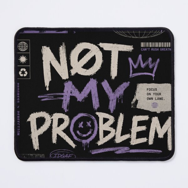 Item preview, Not My Problem Aesthetic Typography Design | Purple Grunge Motivation Quote Streetwear Graphic designed and sold by NBT-NOVA.
