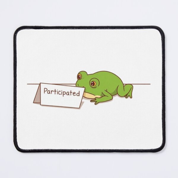 Item preview, Funny Frog Socially Exhausted Participated Meme designed and sold by BeautifulVibe.