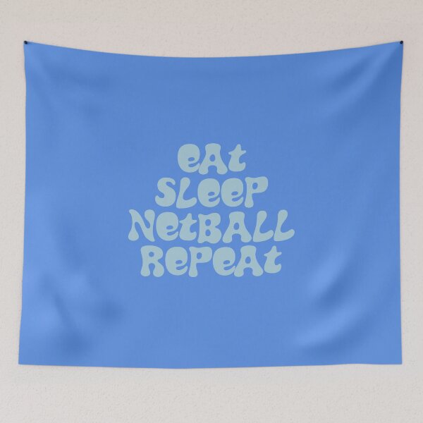 Item preview, Eat Sleep Netball Repeat designed and sold by Hello Bee Bee.