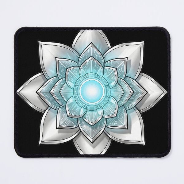Item preview, Cybernetic Lotus Flower - Astro-Botanical Core designed and sold by BGM by AI.