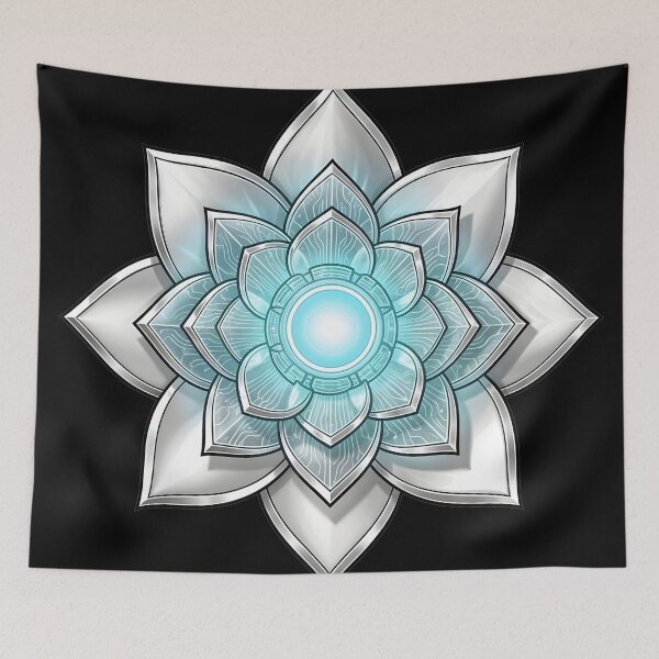 Item preview, Cybernetic Lotus Flower - Astro-Botanical Core designed and sold by BGM by AI.