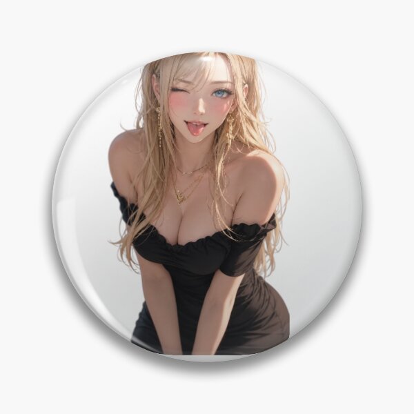 Item preview, Cute Blonde Anime Girl Winking - Aesthetic Waifu designed and sold by wilnickvisuals.