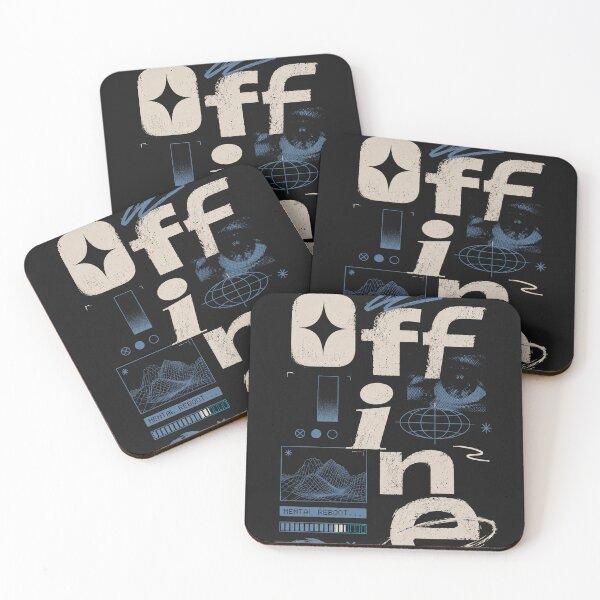 Item preview, Offline | Mental Reboot Aesthetic Typography Design designed and sold by NBT-NOVA.