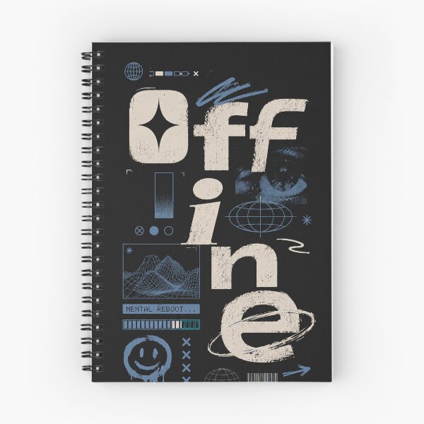 Item preview, Offline | Mental Reboot Aesthetic Typography Design designed and sold by NBT-NOVA.