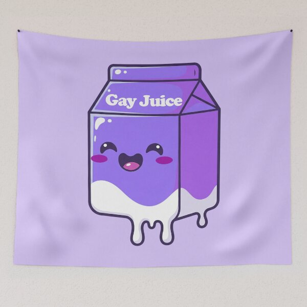 Item preview, Gay Juice - Dripping with pride - Kawaii (purples) designed and sold by Thelittlelord.