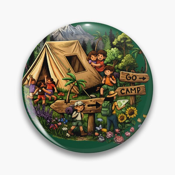 Item preview, Go Camp Family Adventure - Happy Campers and Mountain Camping Art designed and sold by digitalbob60.