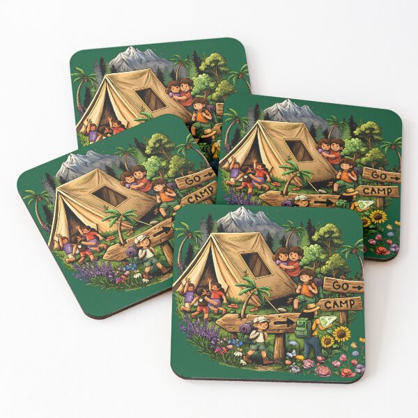 Item preview, Go Camp Family Adventure - Happy Campers and Mountain Camping Art designed and sold by digitalbob60.
