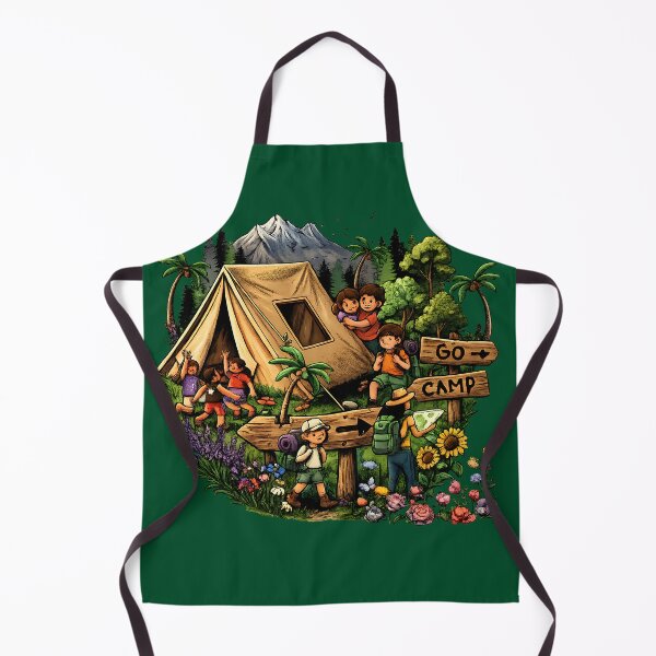 Item preview, Go Camp Family Adventure - Happy Campers and Mountain Camping Art designed and sold by digitalbob60.