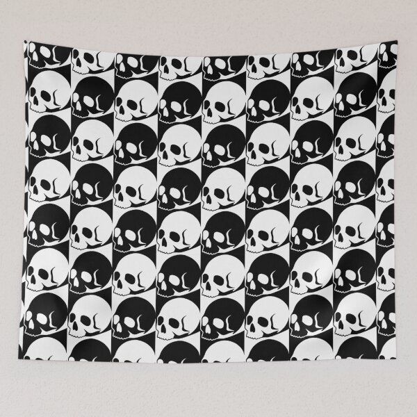 Item preview, Jawless Skull Geometric Tessellation Gothic Pattern designed and sold by Skulls & Calaveras.