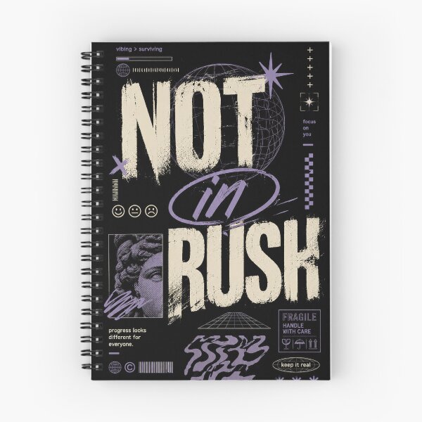 Item preview, Not in a Rush Typography Design | Motivational Self-Growth Aesthetic Graphic designed and sold by NBT-NOVA.