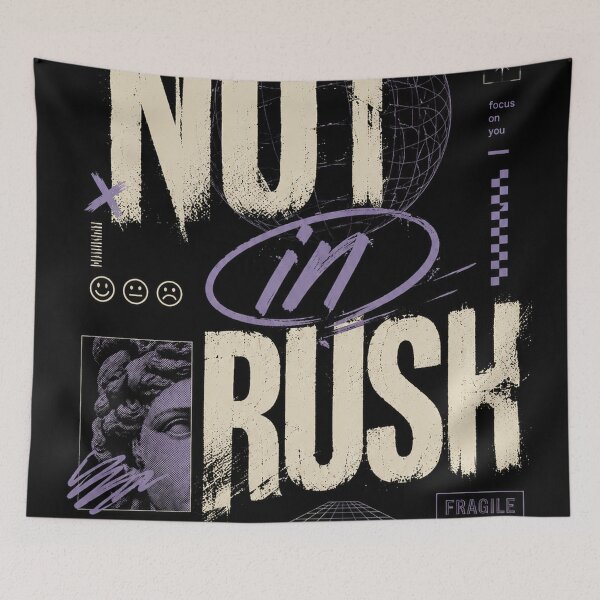 Item preview, Not in a Rush Typography Design | Motivational Self-Growth Aesthetic Graphic designed and sold by NBT-NOVA.