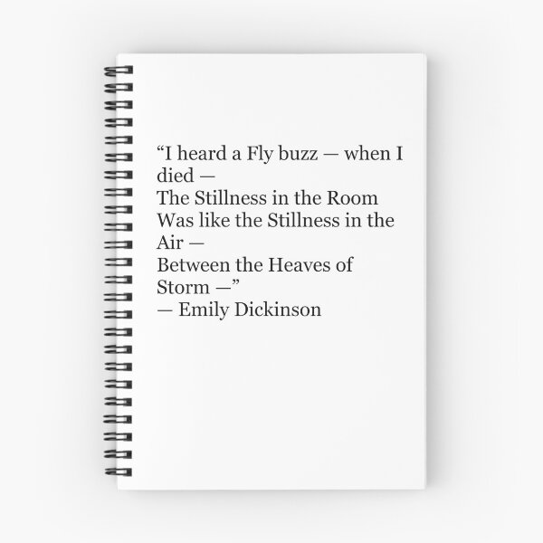 Item preview, I Heard a Fly Buzz When I Died | Emily Dickinson Gothic Poetry Quote designed and sold by The Prose Atelier.