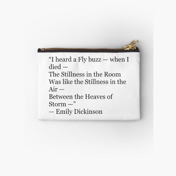 Item preview, I Heard a Fly Buzz When I Died | Emily Dickinson Gothic Poetry Quote designed and sold by The Prose Atelier.