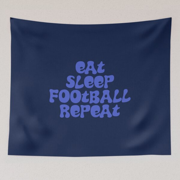 Item preview, Eat Sleep Football Repeat designed and sold by Hello Bee Bee.