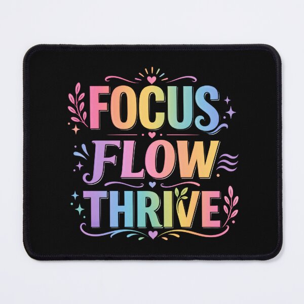 Item preview, Focus Flow Thrive - Motivational designed and sold by Myra365Art.