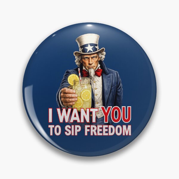 Item preview, Funny Lemonade Lover Patriotic Summer Uncle Sam Americana Humor designed and sold by TheTrendsDesk.
