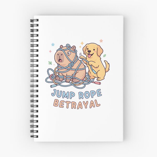 Item preview, Jump Rope Betrayal Capybara And Dog Tangled designed and sold by laughingshirts.
