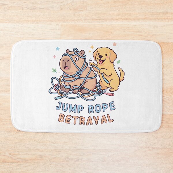 Item preview, Jump Rope Betrayal Capybara And Dog Tangled designed and sold by laughingshirts.