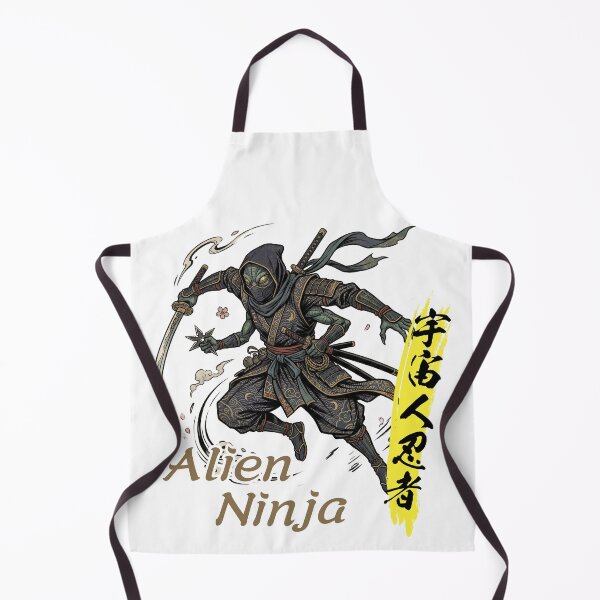 Item preview, Aliens became ninjas designed and sold by LOVEARTDESIGN.