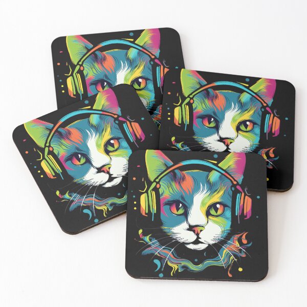 Item preview, Cat listen the music designed and sold by VividMorphk.