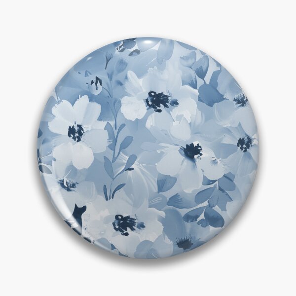 Item preview, Cottagecore Pastel Blue And Cream Classic Floral Pattern designed and sold by DEC02.