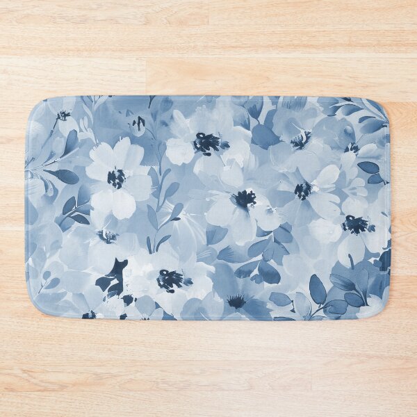 Item preview, Cottagecore Pastel Blue And Cream Classic Floral Pattern designed and sold by DEC02.