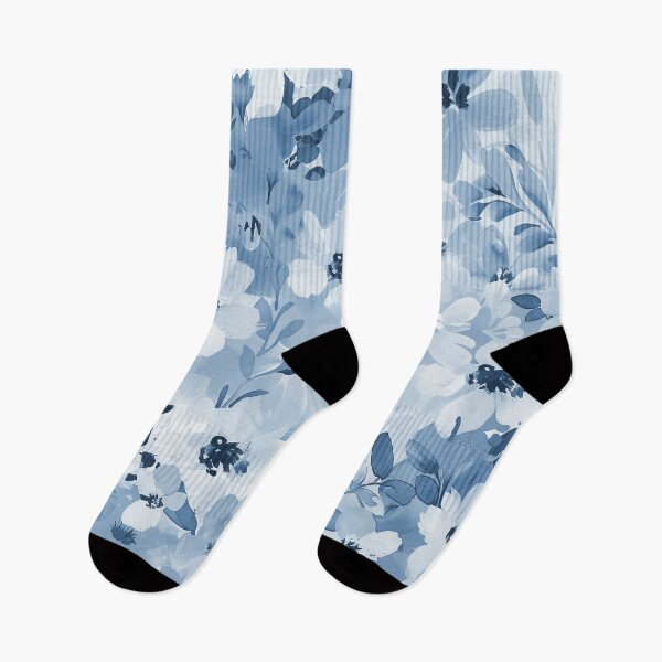 Item preview, Cottagecore Pastel Blue And Cream Classic Floral Pattern designed and sold by DEC02.